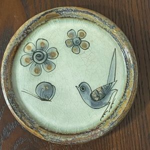 Mexico ceramic coaster tonala Art by Ken Edwards